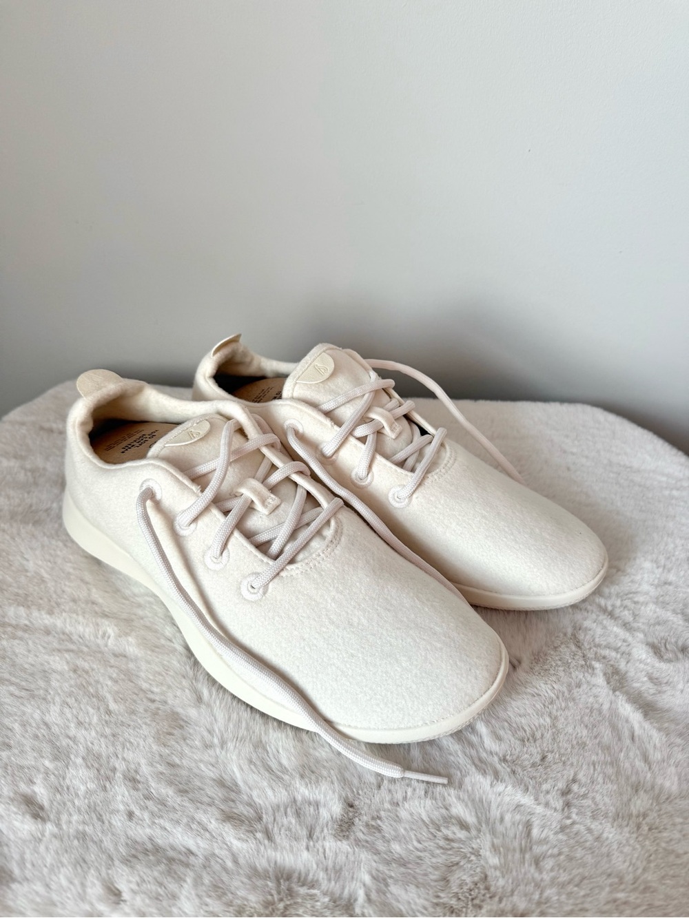 NEW Men's Allbirds Wool Runner Casual Lace-Up Sneakers in Natural White Size 11